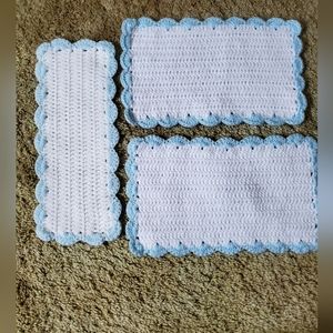 Handmade crochet doilies